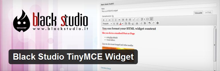 Black Studio TinyMCE Widget