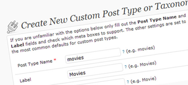 Custom Post Type UI