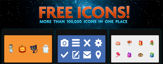 Icon Finder free icon section