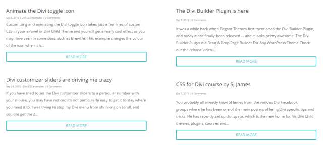 Divi Theme Examples Resources