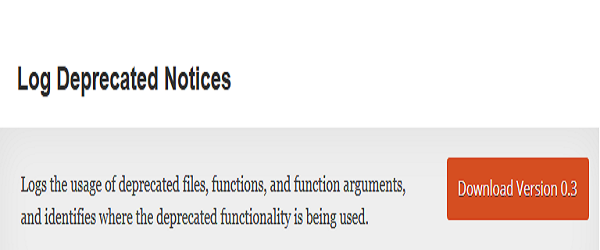 Log Deprecated Notices