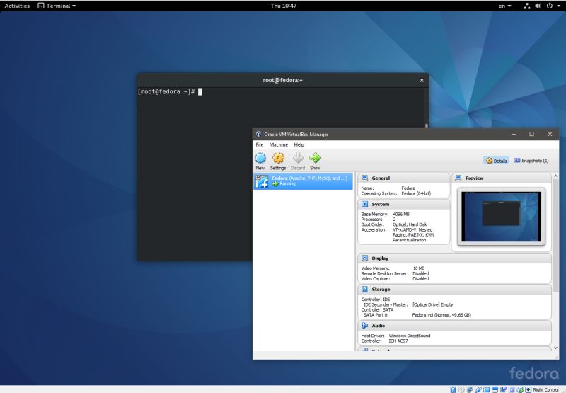 vmware workstation fedora high resolution latop