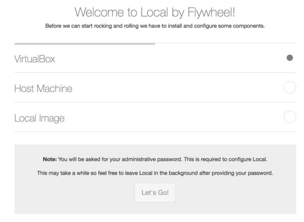 install local by flywheel