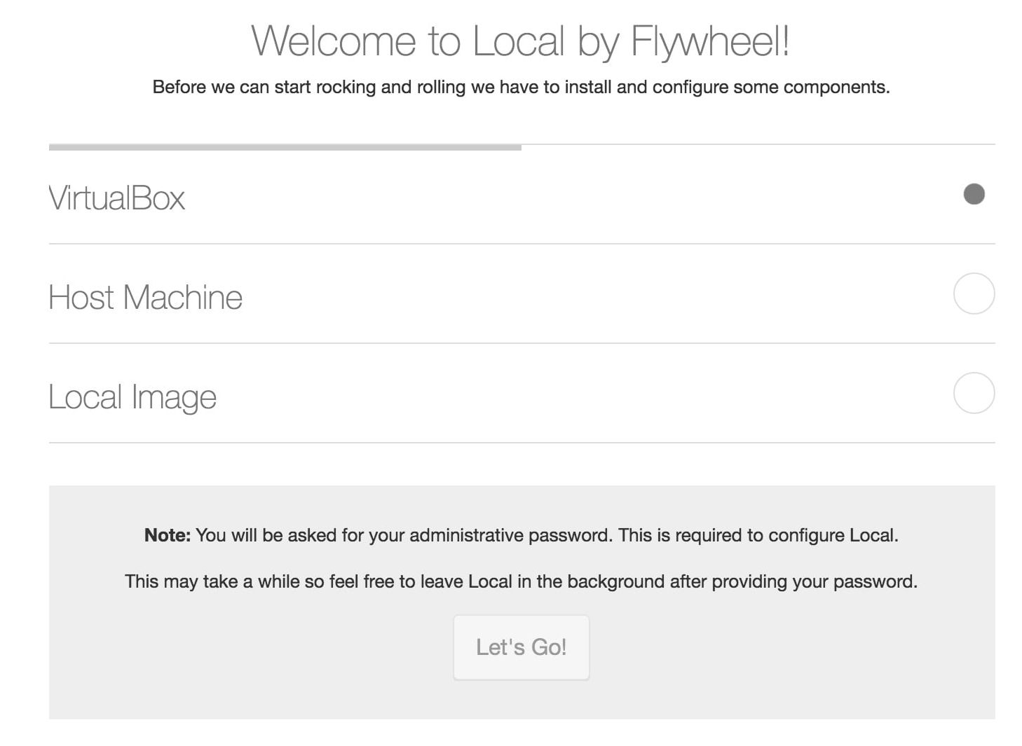 local by flywheel update