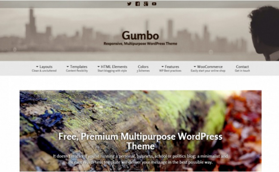 Gumbo – Free Multipurpose WordPress Template