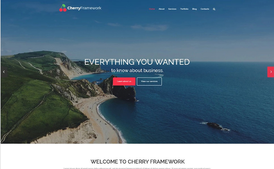 Cherry Framework Free WordPress Template