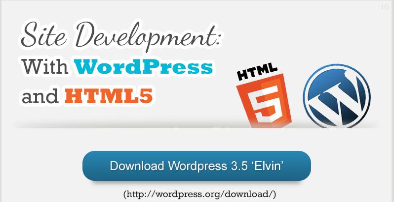 Site Development With WordPress and HTML5