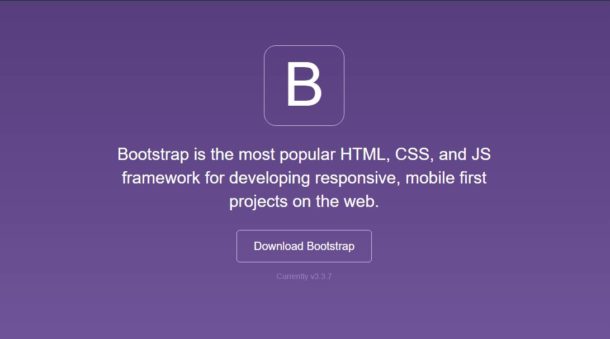 Bootstrap – Responsive Front-end Framework