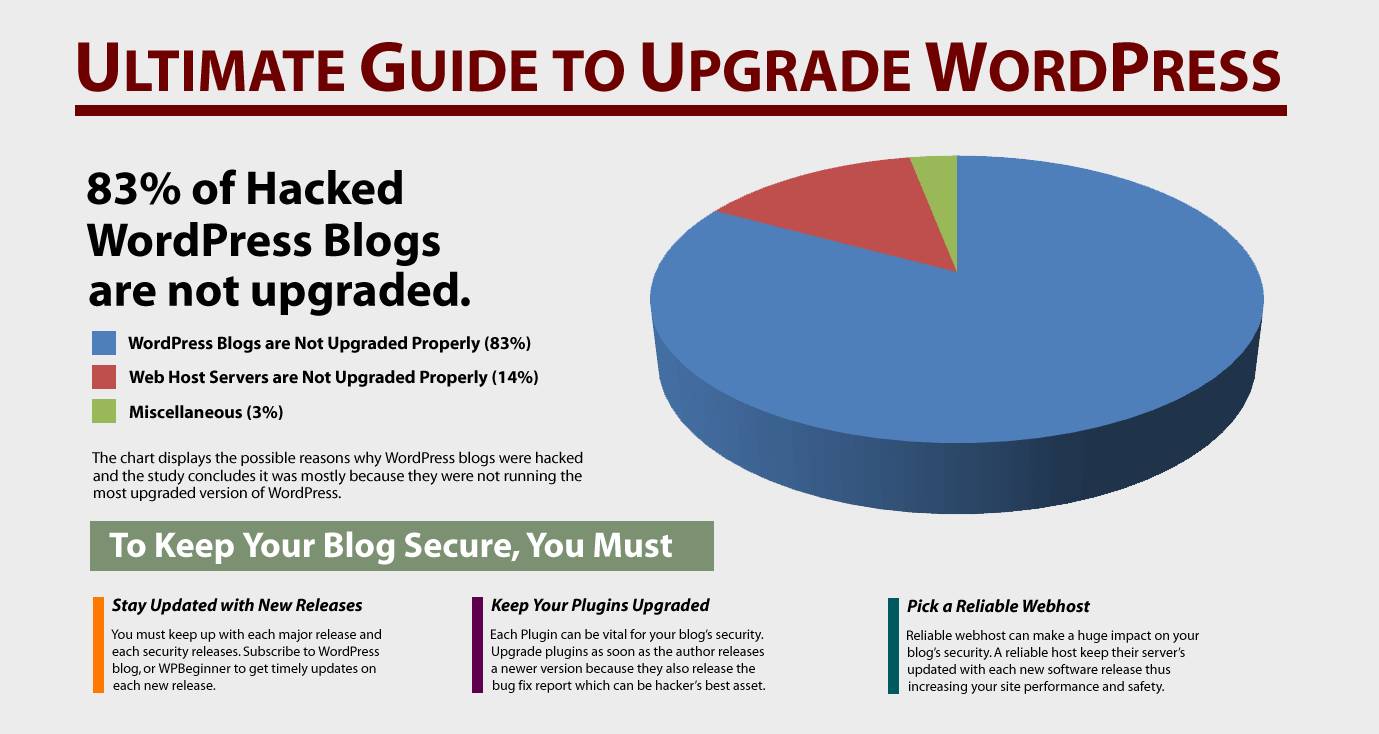 Ultimate Guide To Upgrade WordPress For Beginners – Infographic