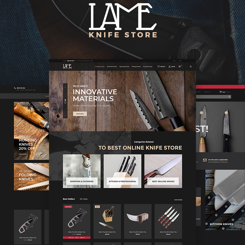 LAME - Knife Store PrestaShop Theme