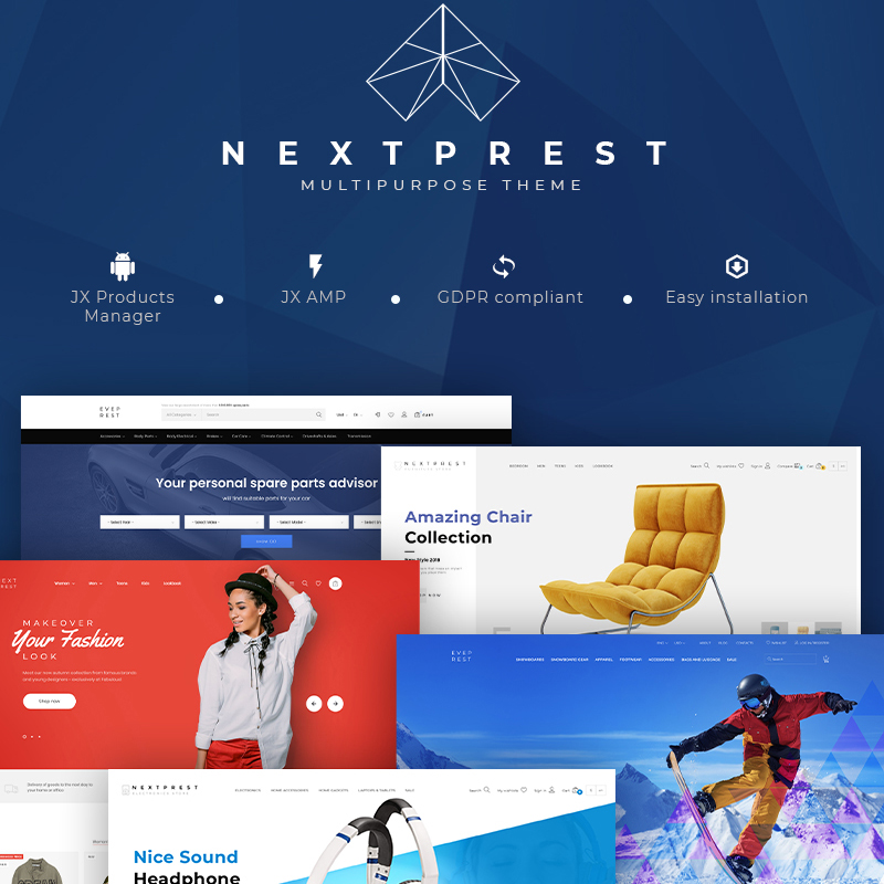 NextPrest - Multipurpose Clean Ecommerce Bootstrap PrestaShop Theme