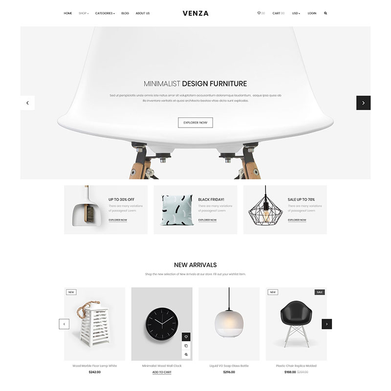 Venza – Responsive eCommerce Shopify Theme