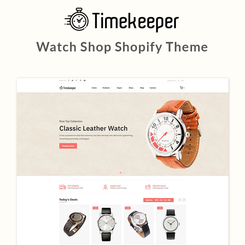 Timekeeper – Watch Shop Shopify Theme