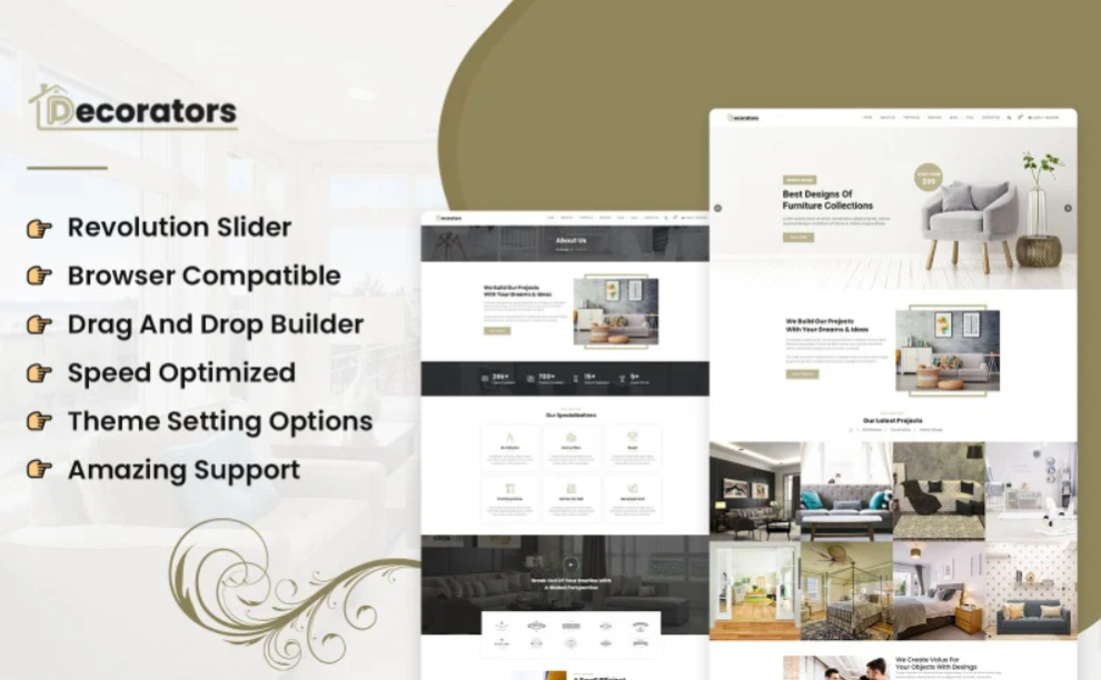 Decorators - Home Decor & Furniture WooCommerce WordPress Theme