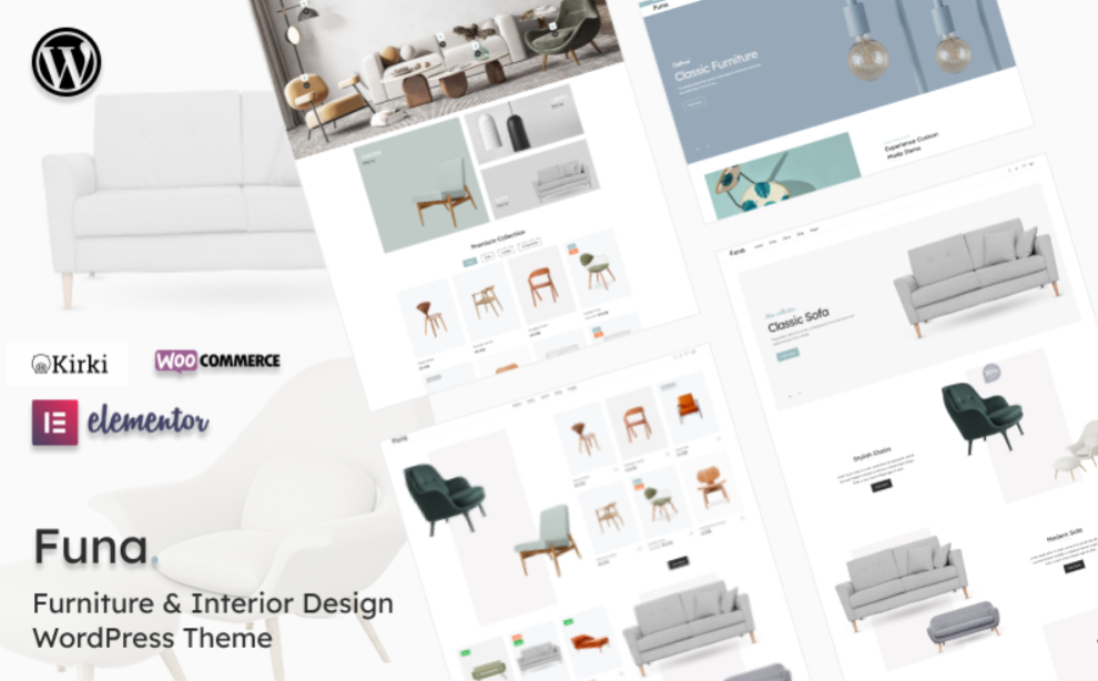 Funa - Furniture & Interior Design WooCommerce Theme