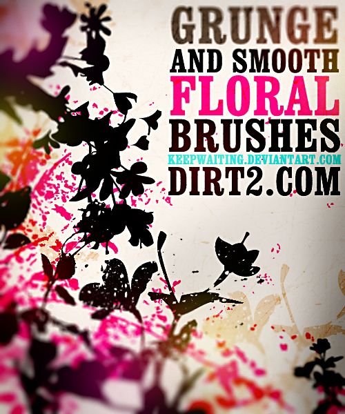 Floral Photoshop Brushes by ~KeepWaiting on deviantART