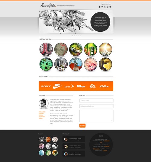 Roundfolio: A Free Portfolio Template